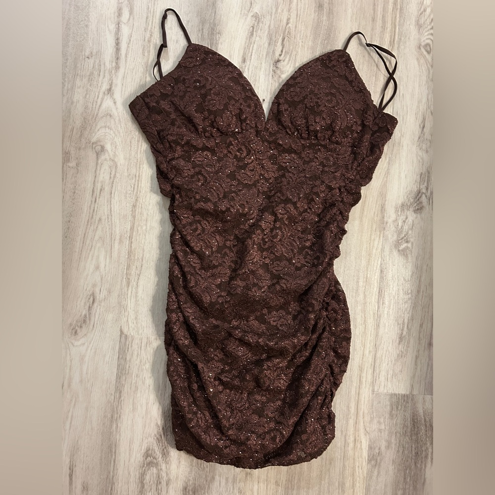 Windsor Brown Lace Dress